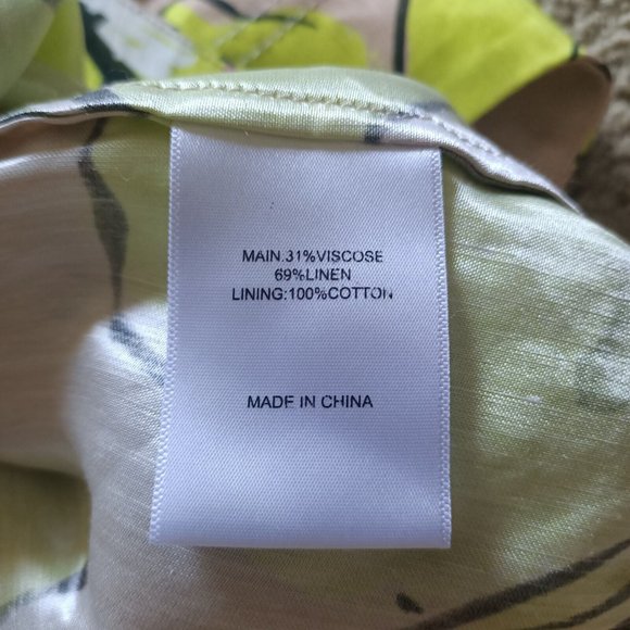 NWT Aje Pelicano Citrus Bloom Asymmetric Tiered Dress - Size AU 6 / US 2 - Picture 14 of 16